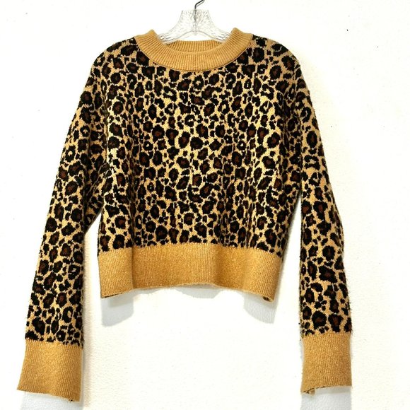 ZARA Knit Animal / Leopard Print Oversized Sweater | SIZE: Small - Picture 6 of 9